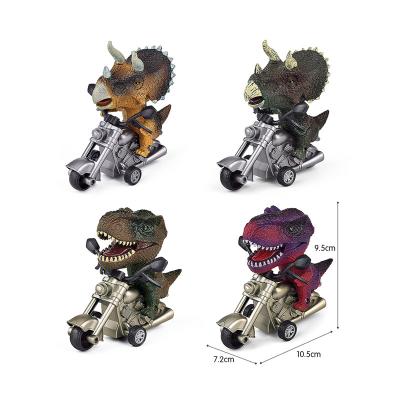 China ABS Plastic Mini Animal Car Toys Dinosaur Motorcycle Racing Inertra Friction Toys Model Car for sale