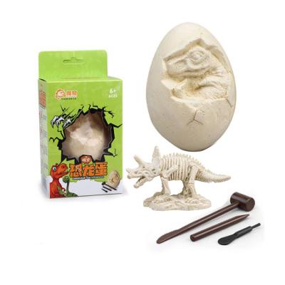 China Plaster and Resin Archeology Dinosaur Egg Excavation Fossils Digging Paleontology Set Toy For Kids for sale