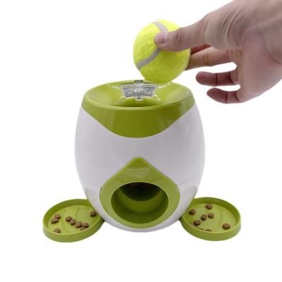 China Double Hole Driver Reward Machine Automatic Interactive Reward Machine Automatic Interactive Reward Machine Tennis Dog Leakage Food Dog Toy for sale