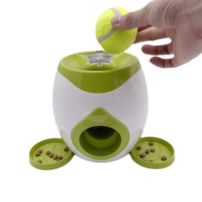 China Automatic Pet Supplies Ball Launcher Reward Machine Training Dog Driver Food Interactive Faulty Toy Tennis Ball Automatic for sale