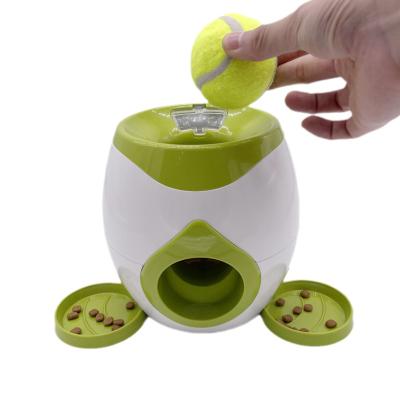 China Automatic Training Products Intelligent Pet Puzzle IQ Driver Dog Deluxe Interactive Toy with Tennis Ball Pet Rewards Machine Pet Driver for sale