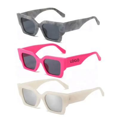 China Fashion Sunglasses 2023 New Hot Custom Made Lady's Fashion Brand Sun Glass Gradient Female Sexy Shades Oversized Square Cat Eye Sunglasses For Women for sale