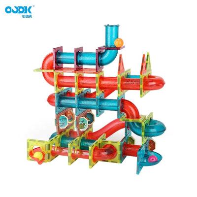 China OUDK Alphabet Block Preschool Educational Magnetic Toy Plastic Magnet Building Blocks Toy For Kids Child Eco-friendly Material Toys for sale