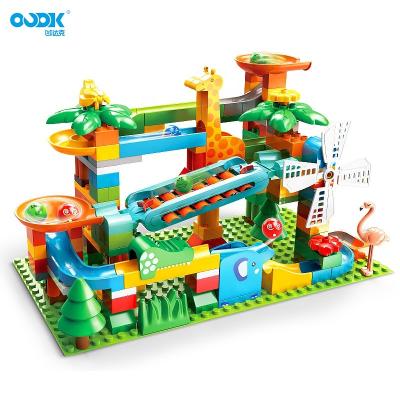 China OUDK Toys Eco-friendly Material Wholesale Toys Building Blocks Big Ball Innovative Education Percussion Slide Building Blocks Toys for sale