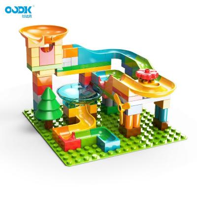 China OUDK Eco-Friendly Material Toys Large Particle DIY Educational Toys Slides Baseball Stadium And Small Housing Building Blocks For Children Educational Wholesale for sale