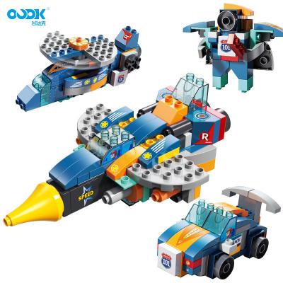 China OUDK eco-friendly material toys creative intelligence fighter DIY building block education toys for kids Educ Toy Build Block brinquedos for sale