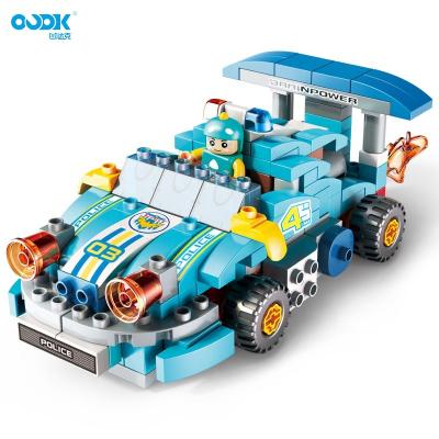 China Eco-friendly Material OUDK Toys ABS Plastic 182pcs Car Model Creative Variable Building Blocks Children Educational Games for sale