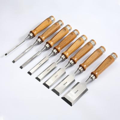 China Custom Woodworking HSS Tools Hardwood Woodworking Spinning Wood Carving Chisel Set For Carving for sale