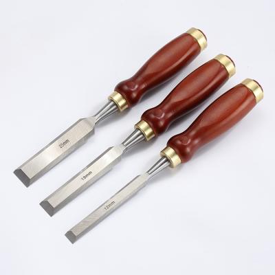 China 3pcs High Quality Turning Woodworking Tool Kit Wood Carving Chisel Set with Wood Handle for sale