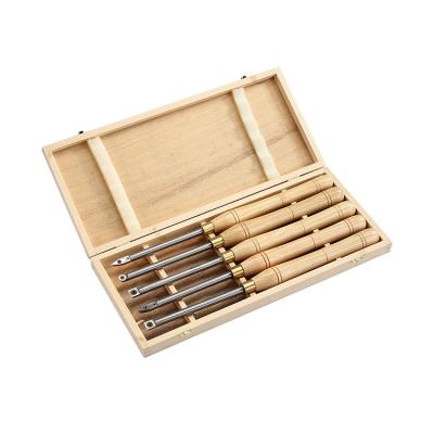 China 5Pcs Tool External Turning Professional Wood Chisel Carving Wood Chisel Set For Wood Turning for sale