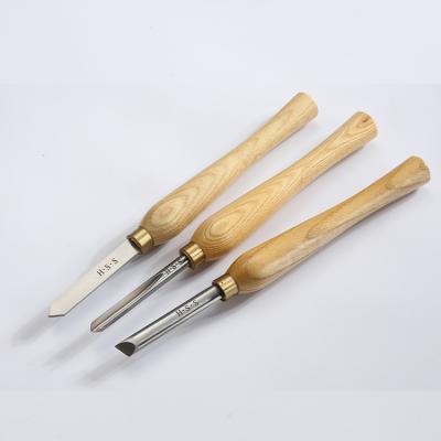 China External Turning Tool Wood Chisel Fine Polished Customized Logo 3 Pcs Wood Carving Chisel Set For Diy Carving for sale