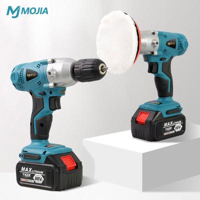 China Multifuntion 48V/88V lithium cordless multifunctional drill double action polisher for car floor for sale