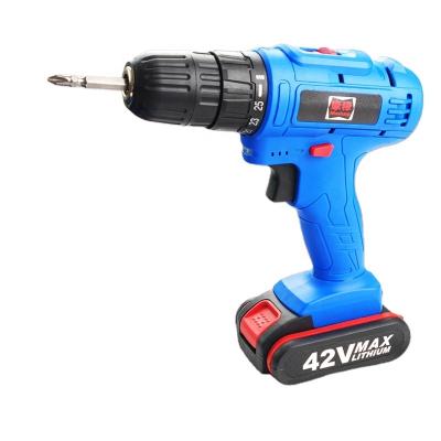 China Ffordable and reliable product for home use 42V rechargeable lithium electric impact drill with two batteries for home improvement and DIY project for sale