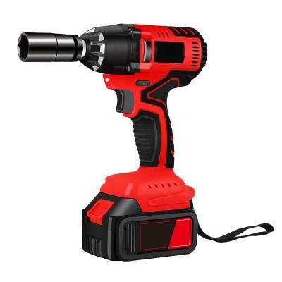 China Decorative cordless electric brushless impact wrench with two batteries one charger and plug for sale