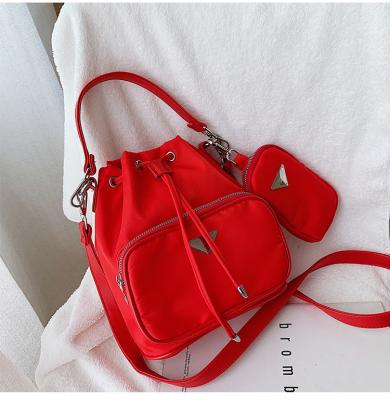 China Other Lady Luxury Brand Crossbody Female Shoulder Bags Quality Designer Casual Solid Bucket Bags Large Capacity Women String Handbags for sale