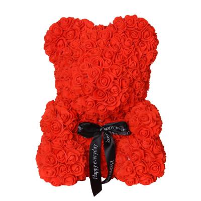 China New Year/Valentine/Birthday Mother's New Year's Day Christmas Day Gifts Box/Mother's Birthday Artificial Flower Valentine's Day Wedding 25CM Rose Flower Teddy Bears With for sale