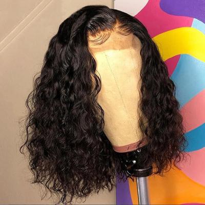 China Short Curly French Curl Jerry Bob Wig Lace Front Hair Wig For Women Brazil Pre Pulled 13x4 HD Deep Wave Front Wig for sale