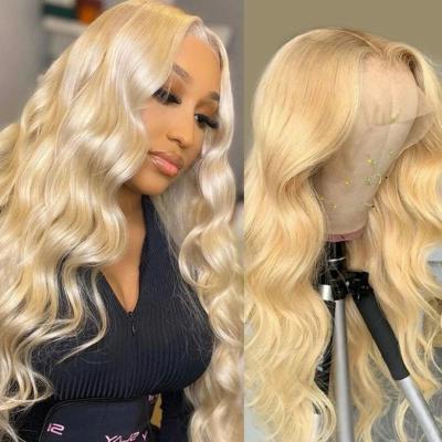 China Silky Straight Wave Second Kill Blonde Wig 6130 Yuan Purchase Body Wave Lace Wig for sale