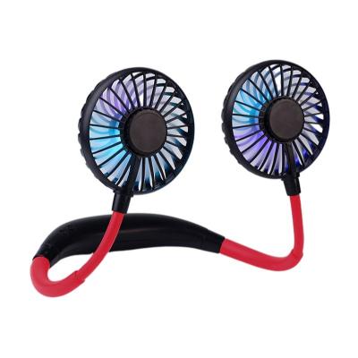 China Portable Adjustable Rechargeable Hands Free Portable 3-Speed ​​USB Mini Neck Cooling Fan for sale