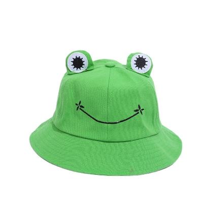 China 2022 Summer Parent-child Custom Bucket Hats Casual Cute Funny Cute Frog Bucket Hats for sale