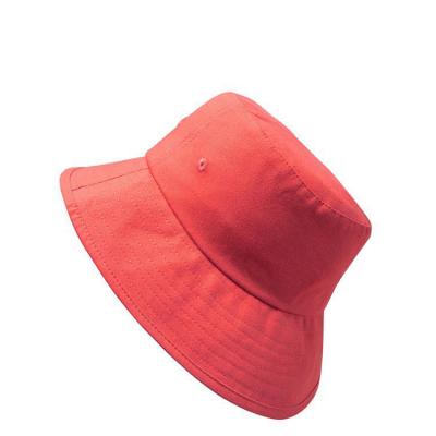 China Customized Embroidery Printed Logo Plain Plain Bucket Hat Cotton Fabric Blank Casual Bucket Hat for sale