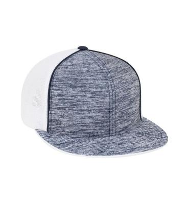 China COMMON High Quality Acrylic Flat Brim 6 Panel Hip Hop Snapback 6 Panel Trucker Mesh Hat for sale