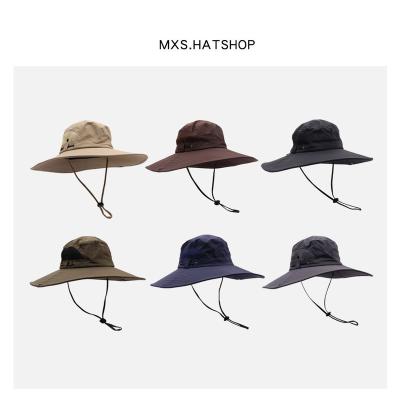 China Wholesale Fisherman Adjustable Sunshade Sunshade Hat Wide Brim Sun Hat Fishing Bucket Hat for sale