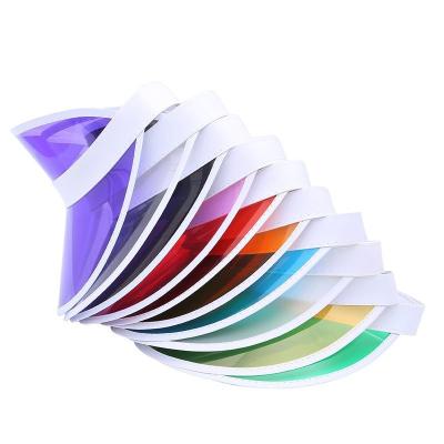 China Picture Fashion Fancy Dress Summer PVC Visor Hats Transparent Beach Shades Colorful Clear UV Sun Visor Hats for sale