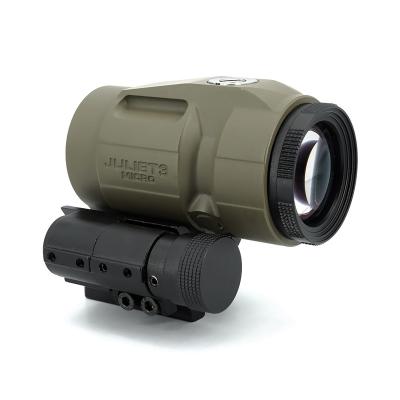 China Durable JULIET3 3X Optics Magnifier Sight with Side Flip Mount for sale