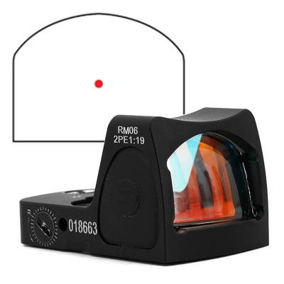 China Durable Tactical Type2 RMR Miniature Adjustable Reflex Sight RM06 LED 3.25 MOA Red Dot Sight Ruggedized HOURS With Low Picatinny Rail Mount for sale