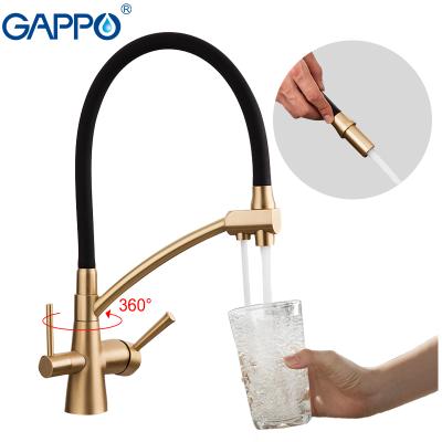 China GAPPO faucets water filtration faucets water mixer torneira electric kitchen sink faucet mixer crane taps brass kitchen water faucet filter G4398-1 for sale