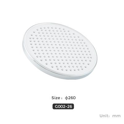 China High Quality Round Needle Gappo ABS Shower Head Waterless Saving Overhead Rain Shower G002-26 for sale