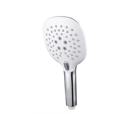 China With Frap Turnout Two Round Fit Water Saving Shower Head ABS Plastic Hand Grip Bath Shower Bathroom Accessories F005 for sale