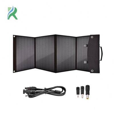 China 60W Solar Power System Solar Module Pack 18V QC3.0 Backup Power Storage Pack Folding Portable Solar Panel for sale