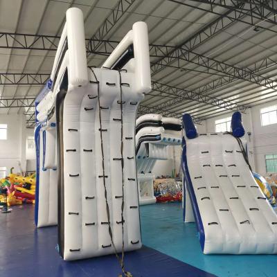 China Firstents factory 0.9mm PVC tarpa boat dock slide inflatable yacht slide for sale for sale