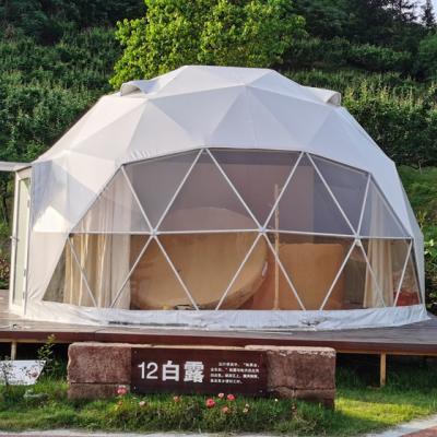 China 6-8 Person Geodesic Dome Tent PVC Small Clear Space Waterproof Outdoor Transparent Plastic Garden Dome Tents For Sale FT010602 for sale