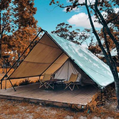 China Camouflage/Field Game Firstents OEM Customize Size Safari Tent Outdoor Desert Camping Waterproof Canvas Tent for sale