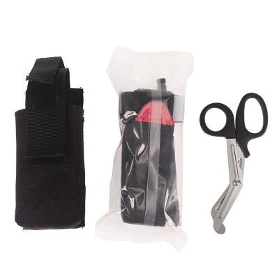 China Firstents Outdoor Camping Field War First Aid Blood Stop Strap Tether Tourniquet With Pocket Holder Stock Wholesales < 1L for sale