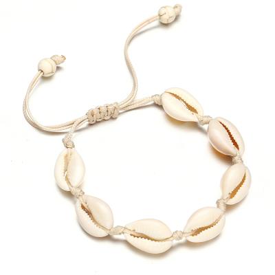 China High Quality Eco-Friendly Trade Assurance Pretty Handmade Adjustable Sea Shell Goods Bracelet for sale