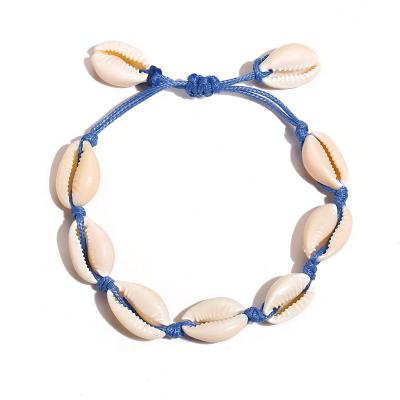 China Eco-friendly Top Quality Commercial Vintage Handmade Adjustable Sea Shell Assurance Bracelet for sale