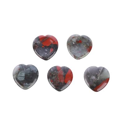 China Europe Trade Assurance Customized Art Style African Blood Stone Peach Heart Decoration for sale