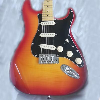 China GOOD BASSWOOD GUITAR ELECTRIC GUITAR CHERRY COLOR for sale