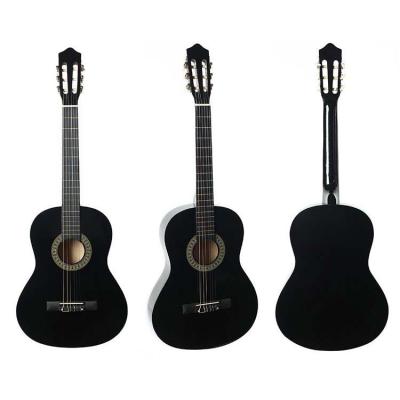 China 39 INCH GUITAR BLACK COLOR OEM BASSIN CLASSICAL GUITAR for sale