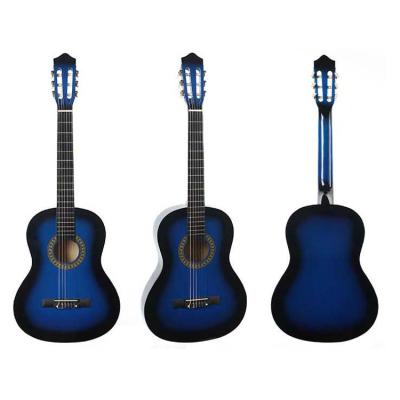 China 39 INCH GUITAR BLUE COLOR OEM BASSIN CLASSICAL GUITAR for sale