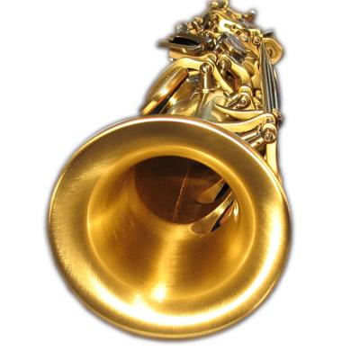 China GOLD LACQUER SATIN SOPRANO SAXOPHONE BODY INSULATED OEM DETACHED BODY Yanagisawa style for sale