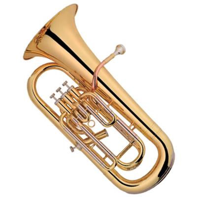 China GOLD LACQUER EUPHONIUM 4 PISTONS Bb KEY OEM AND DISTRIBUTING for sale