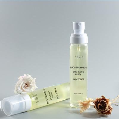 China Custom Private Label Brightening Toner Whitening Face Mist Facial Massage Moisturizing Nicotinamide Face Toner for sale