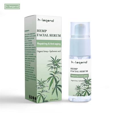 China Skin Revitalizer OEM Hemp Seed Moisturizing Facial Serum Reduce Fine Lines Wrinkles Acne Soothes Inflammation Moderate Oil Production For Face for sale