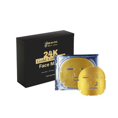 China OEM 24K Custom Private Label Moisturizer Organic Anti Aging Nourishing Natural Gold Crystal Collagen Face Mask for sale