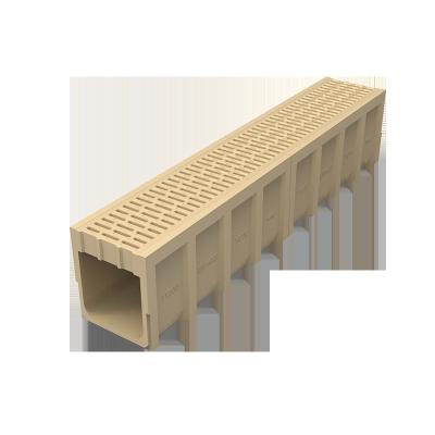 China Modern Monolithic Ditch Channel Drain Resin Concrete Drainage Gutter Drain for sale